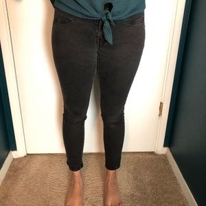 Ankle length black jeans